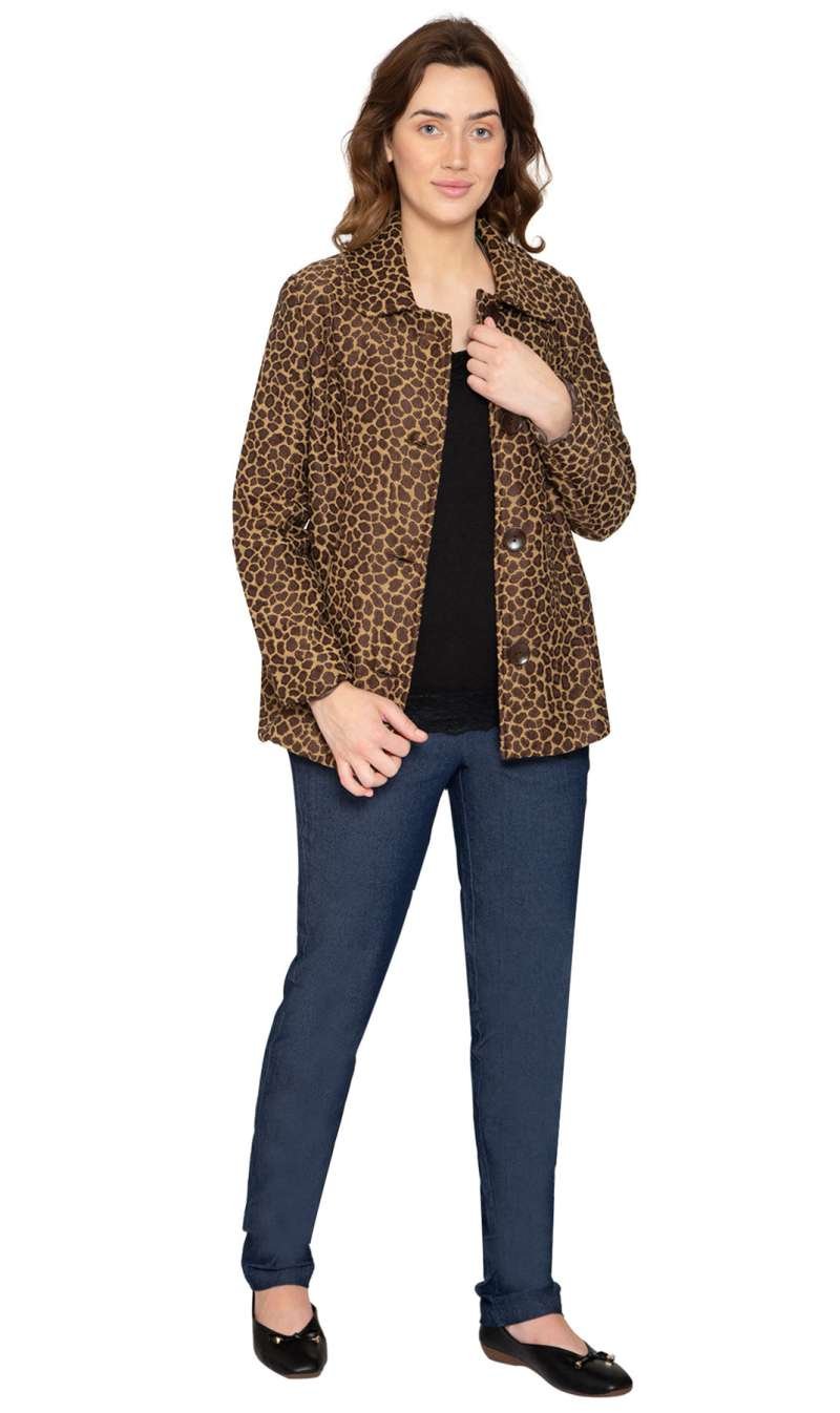 Women's Tapestry Animal Pattern Lined Jacket - Image 2