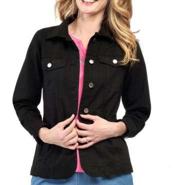 Women's Button Front Brushed Twill Jacket