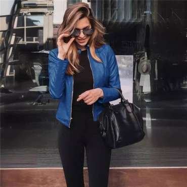 Fashionable Pleather Jacket