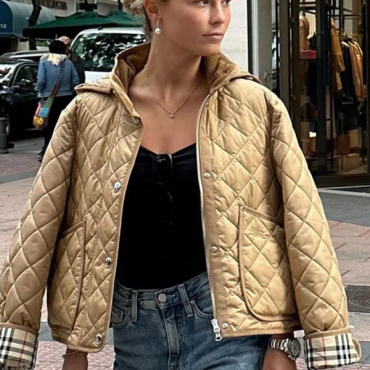 Quilted Cotton Hooded Jacket