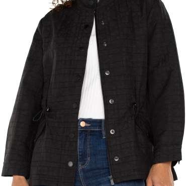 Liverpool Quilted Utility Jacket (Black)