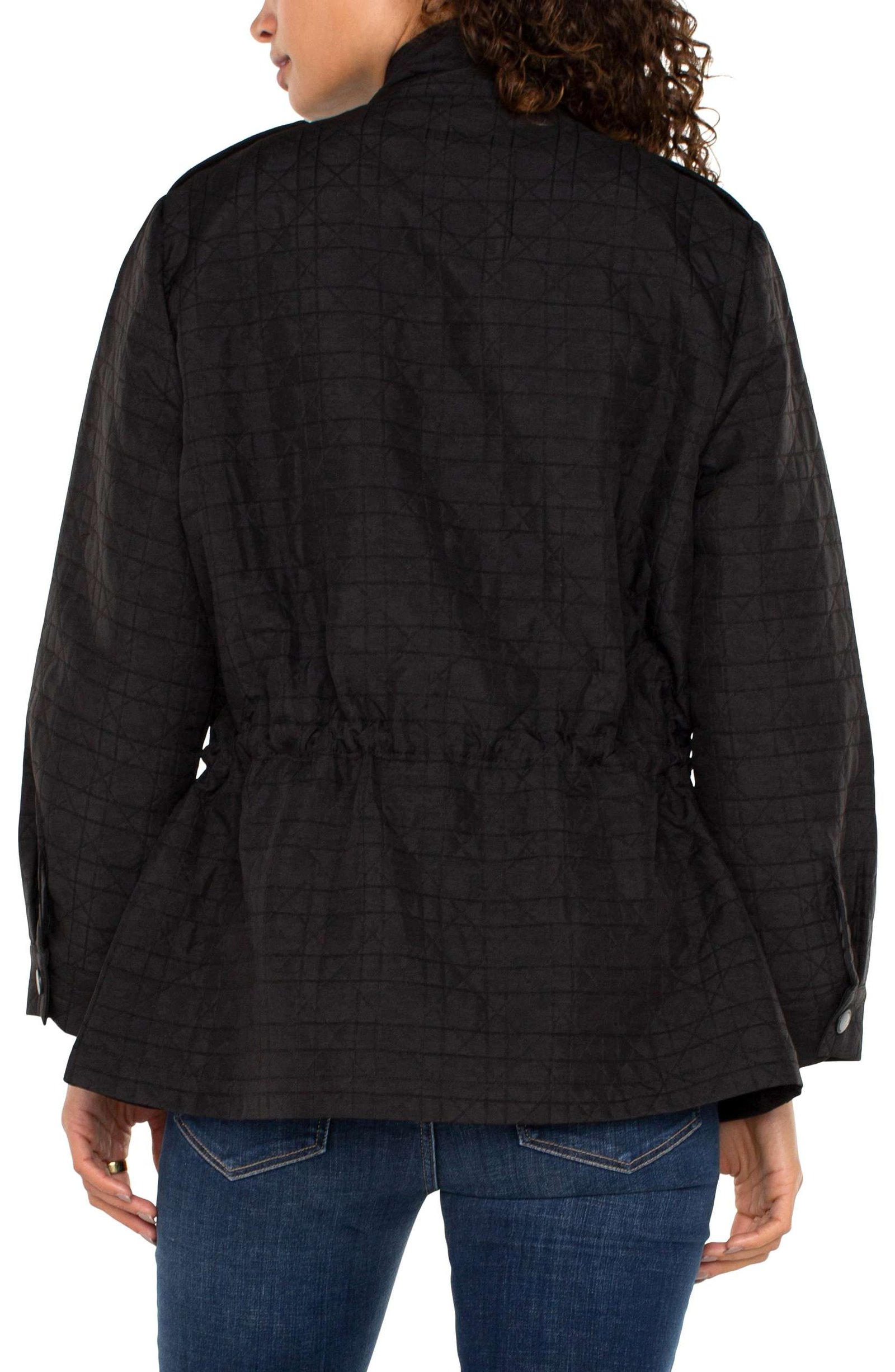 Liverpool Quilted Utility Jacket (Black) - Image 4