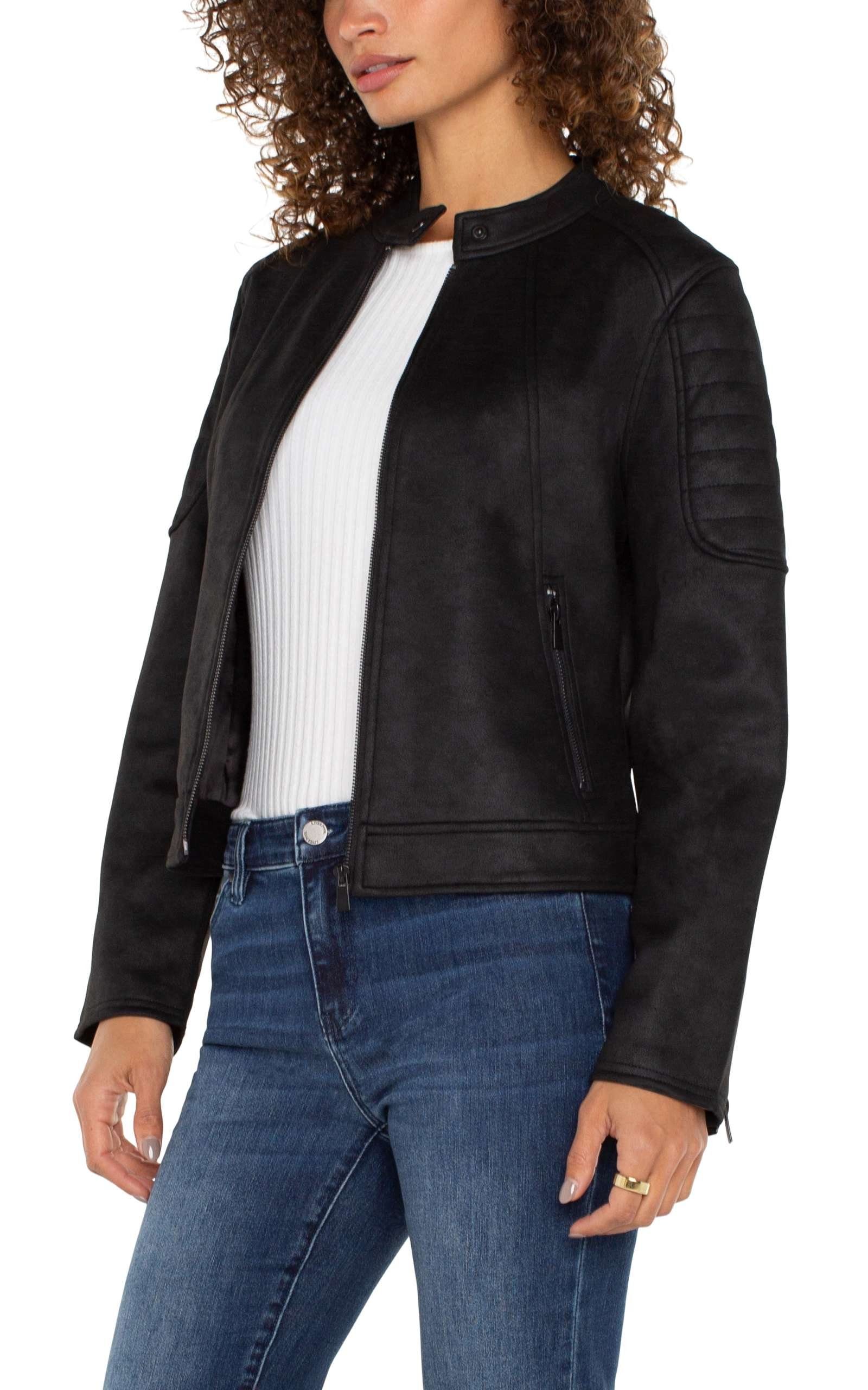 Liverpool Biker Jacket (Black) - Image 3