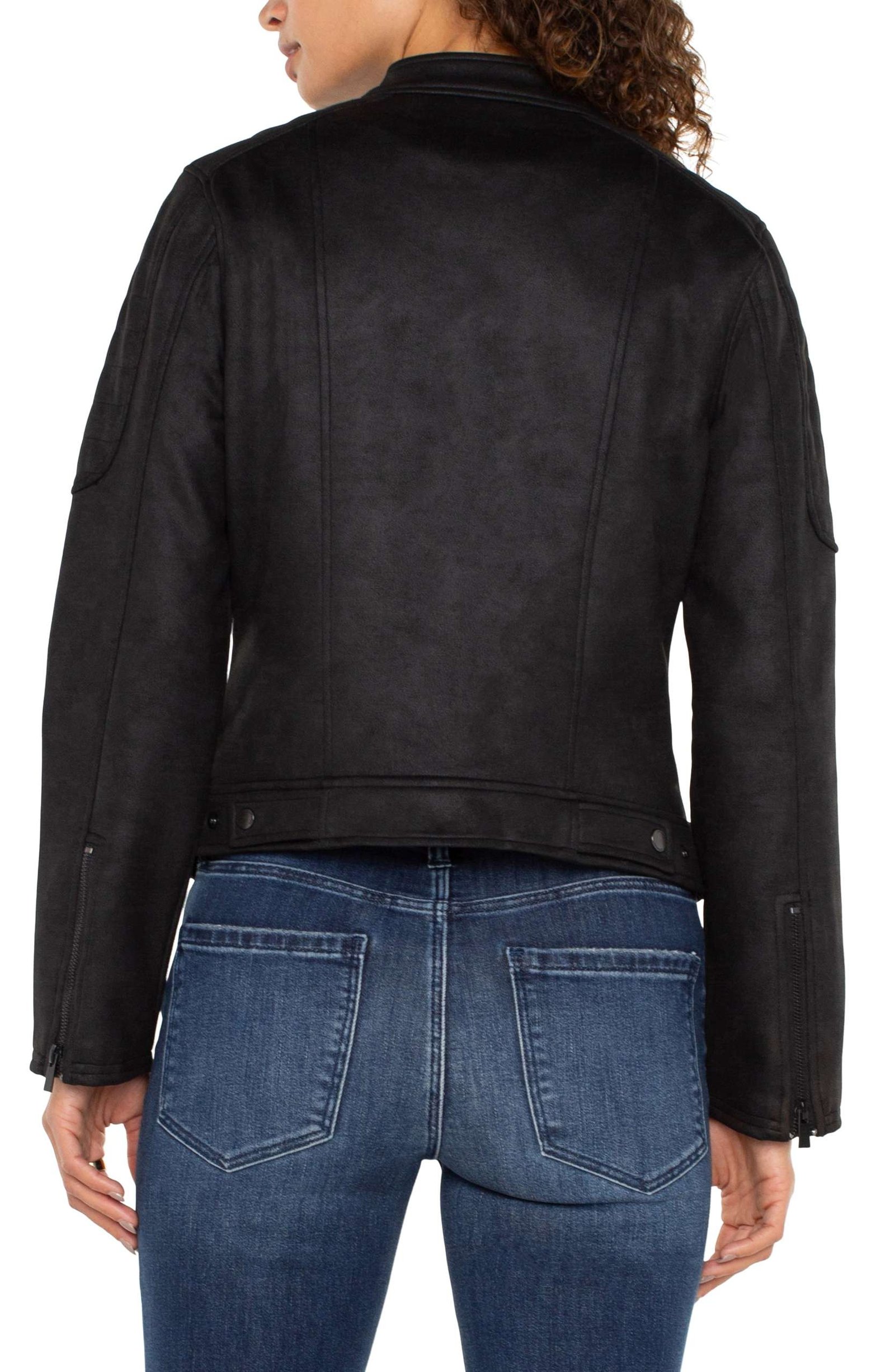 Liverpool Biker Jacket (Black) - Image 4