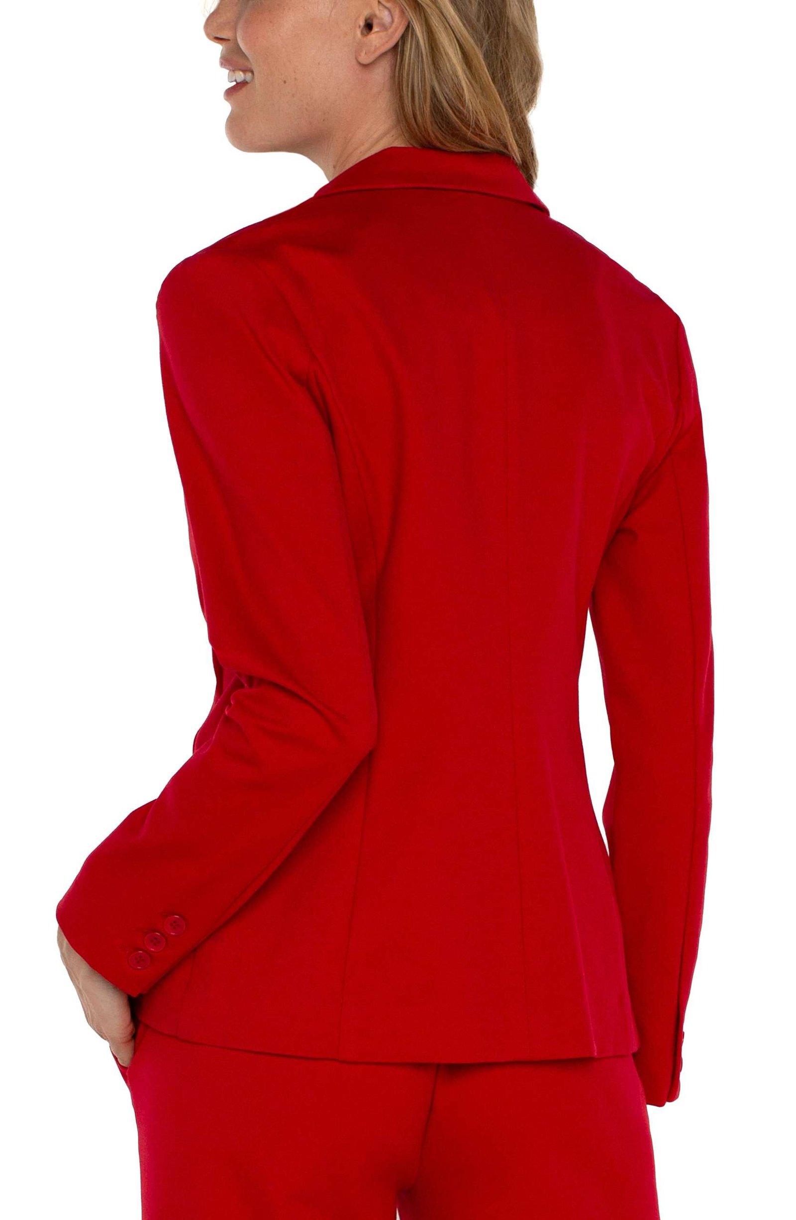 Liverpool Fitted Blazer (Tango Red) - Image 3