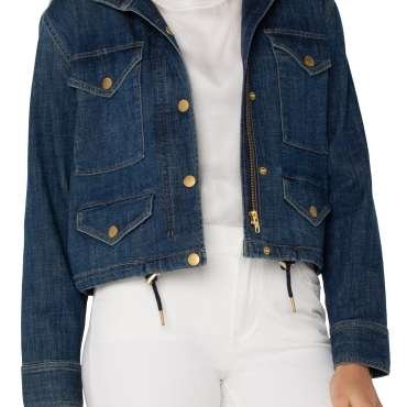 Liverpool Cropped Cargo Jacket (Laguna Beach)